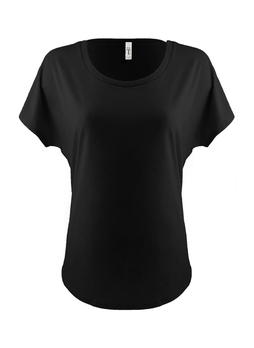 Next Level Women's Black Ideal Dolman T-Shirt