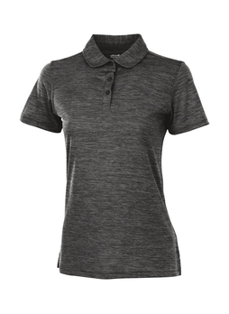 Charles River Women's Black Space Dye Polo