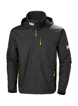 Helly Hansen Men's Black Crew Hooded Jacket