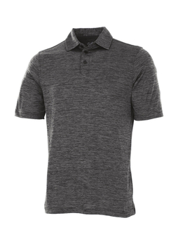 Charles River Men's Black Space Dye Performance Polo