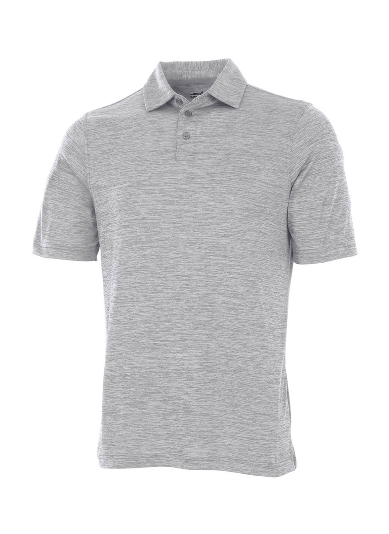 Charles River Men's Grey Space Dye Performance Polo