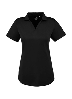 PUMA Women's Black Icon Golf Polo