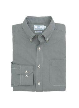 Southern Tide Men's Black Gameday Gingham Sport Shirt