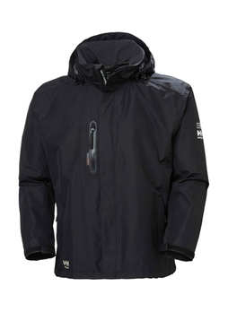 Helly Hansen Men's Black Manchester Lined Waterproof Shell Jacket