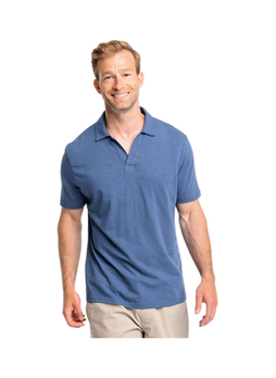 Southern Tide Men's Aged Denim Sunny Dunes Sun Farer Polo