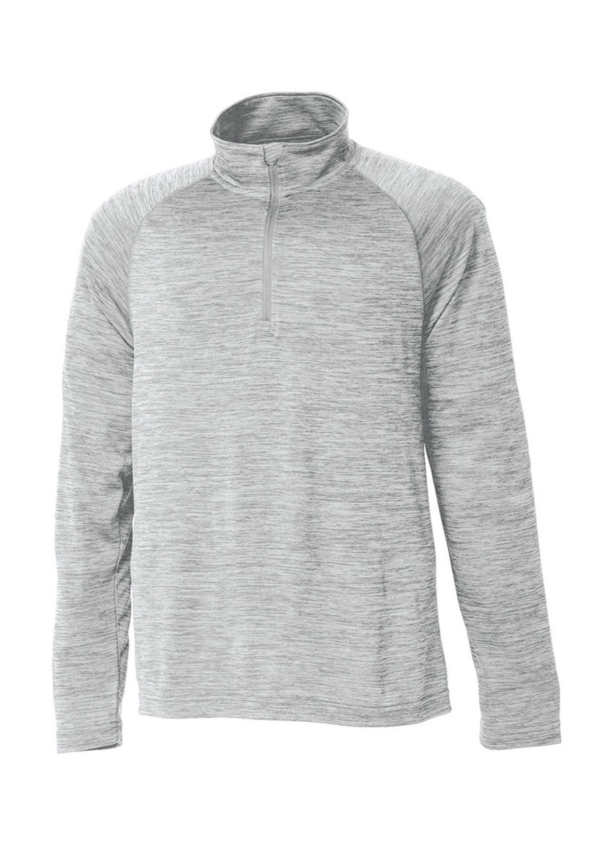 Charles River Men's Grey Space Dyed Quarter-Zip