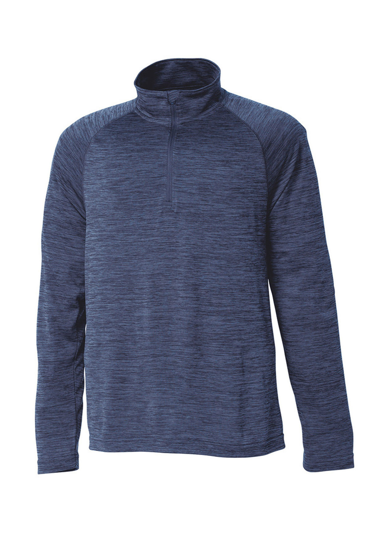 Charles River Men's Navy Space Dyed Quarter-Zip