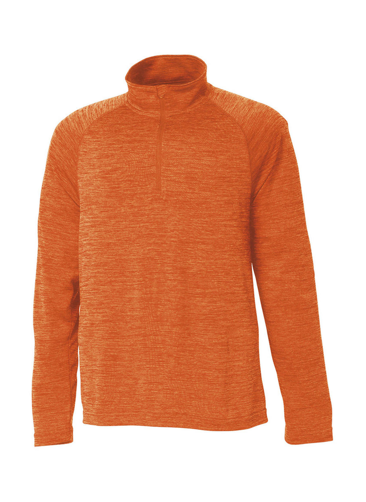 Charles River Men's Orange Space Dyed Quarter-Zip