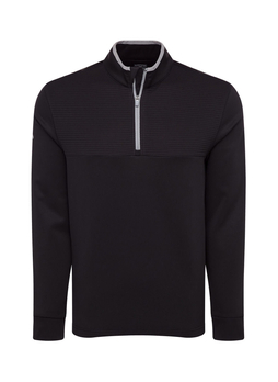 Callaway Men's Black Golf Ottoman Fleece Quarter-Zip