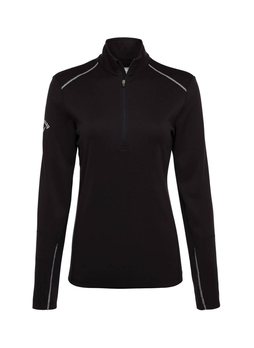 Callaway Women's Black Golf Water Repellent Quarter-Zip