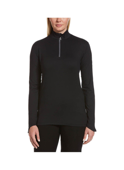 Callaway Women's Black Golf Lightweight Quarter-Zip