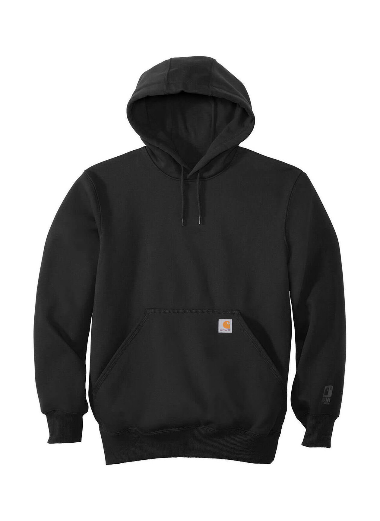 Carhartt Men's Black Rain Defender Paxton Heavyweight Hooded Sweatshirt