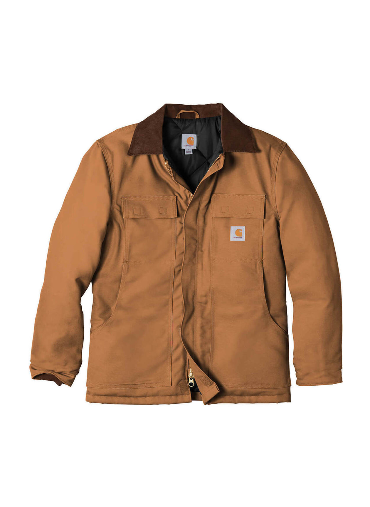 Carhartt Men's Brown Duck Traditional Coat