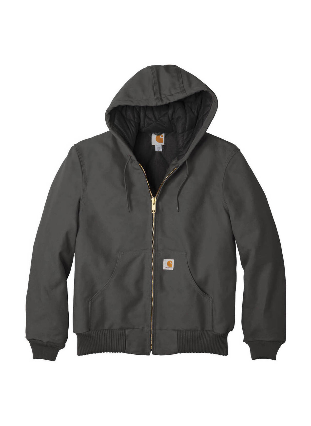 Carhartt Men's Gravel Quilted-Flannel-Lined Duck Active Jacket