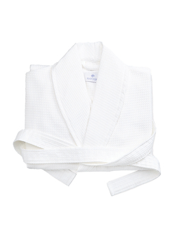 Matouk White Waffle Robe