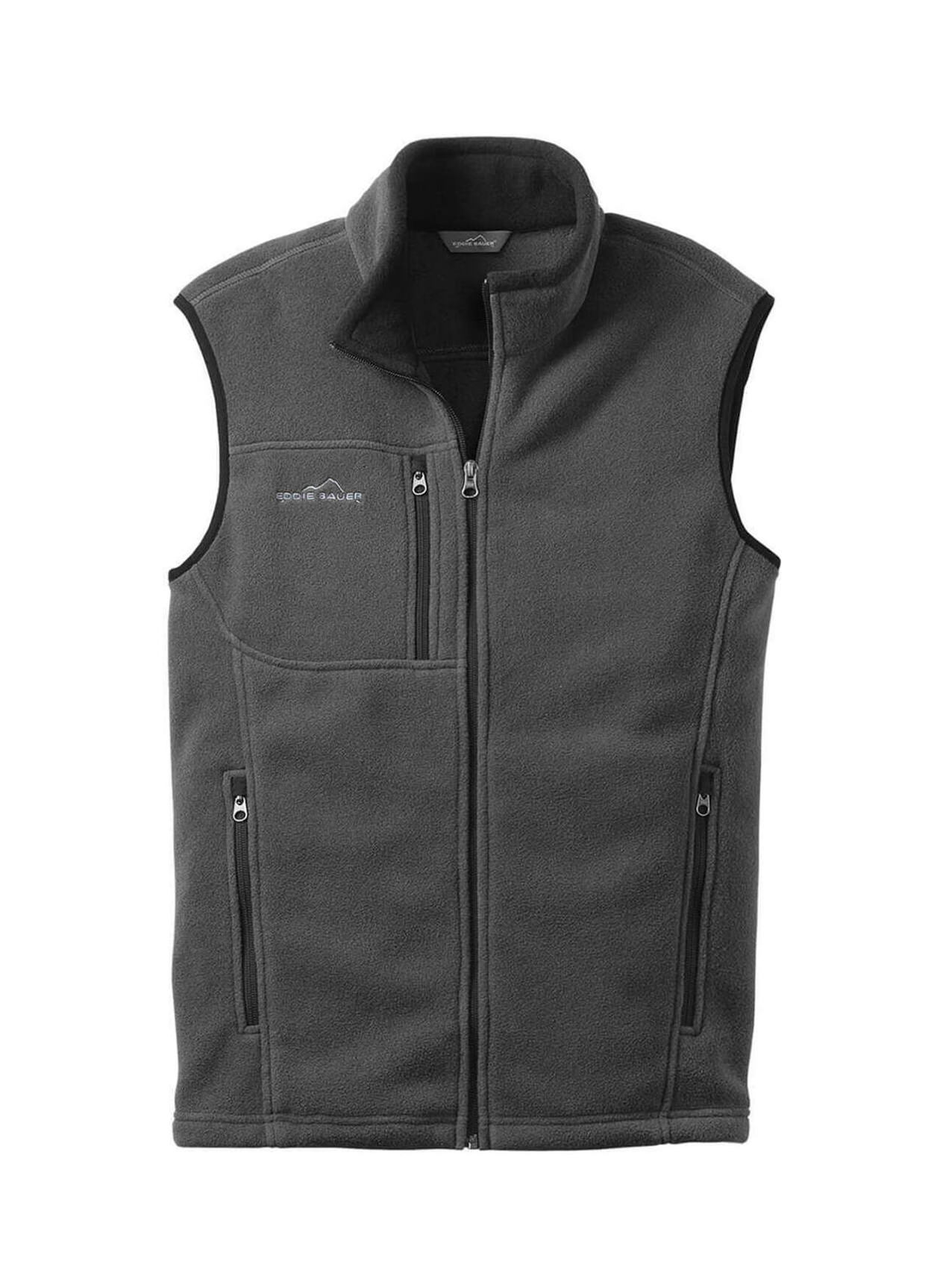 Eddie Bauer Men's Grey Steel Fleece Vest