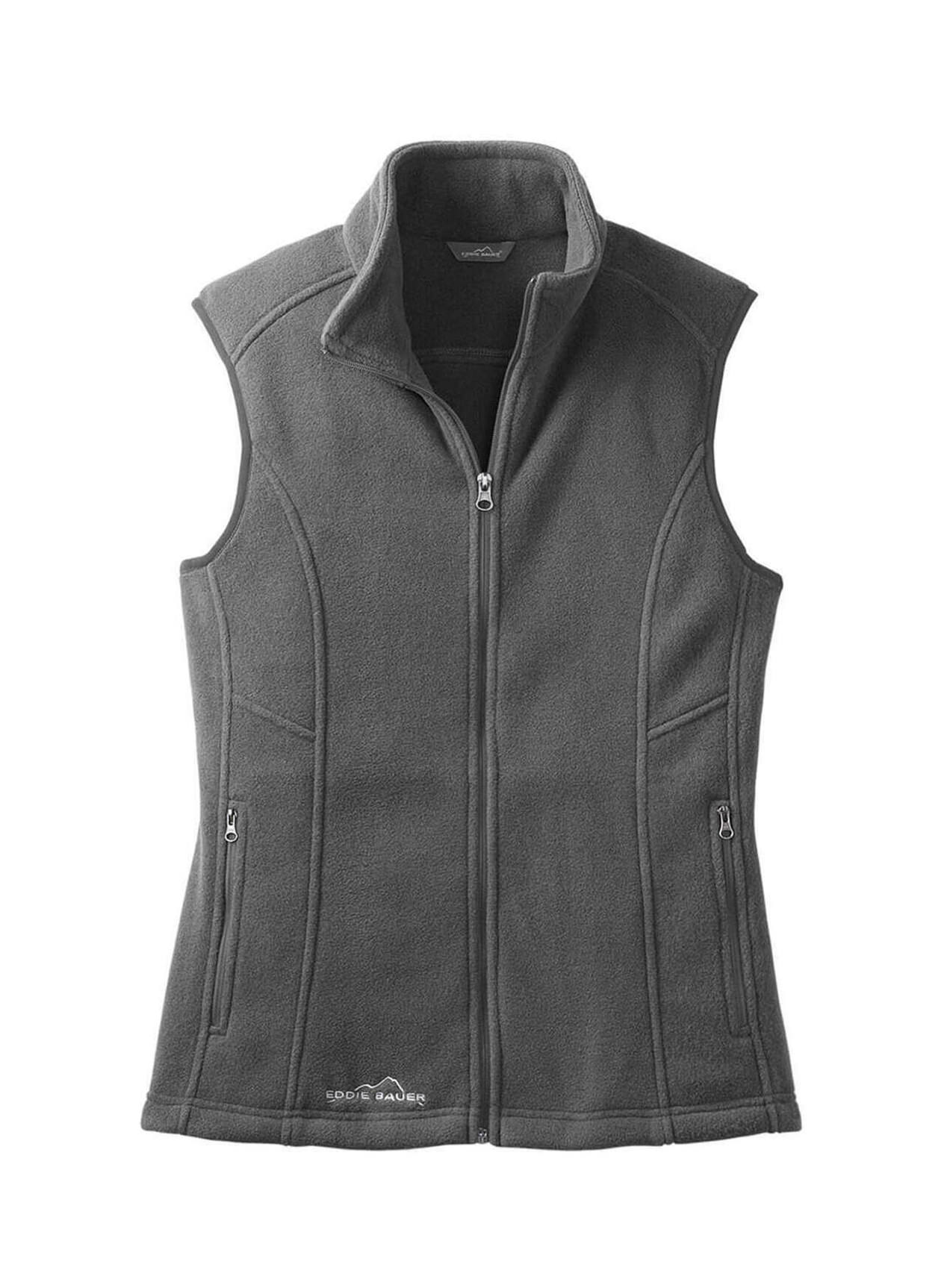 Eddie Bauer Women's Grey Steel Fleece Vest