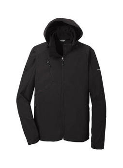 Eddie Bauer Men's Black Hooded Soft Shell Parka