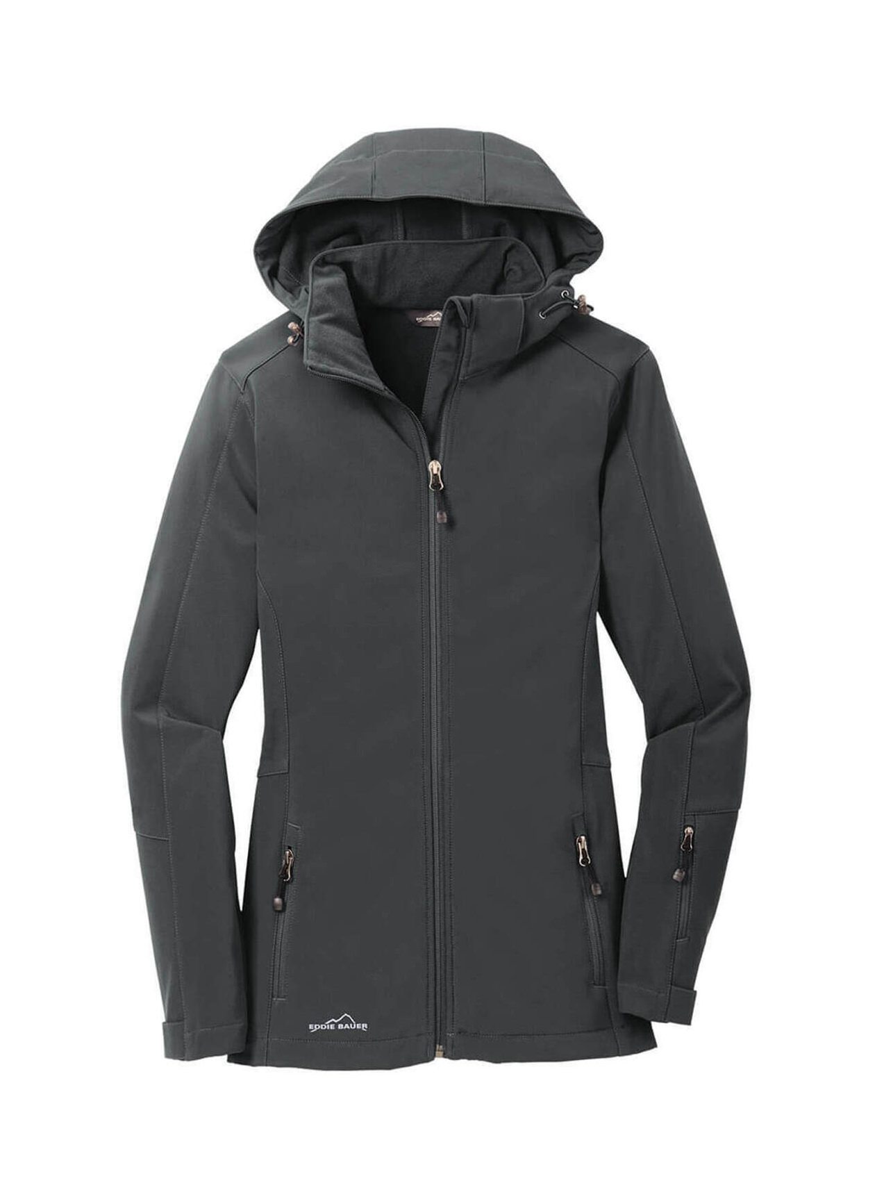 Eddie Bauer Women's Grey Steel Hooded Soft Shell Parka