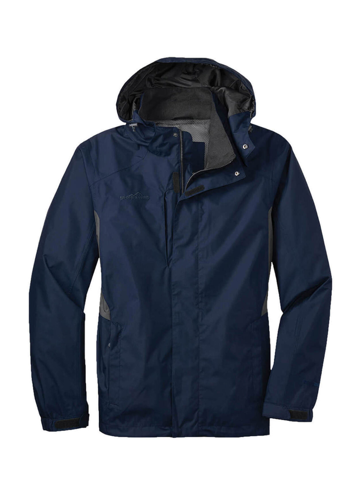 Eddie Bauer Men's River Blue / Grey Steel Rain Jacket