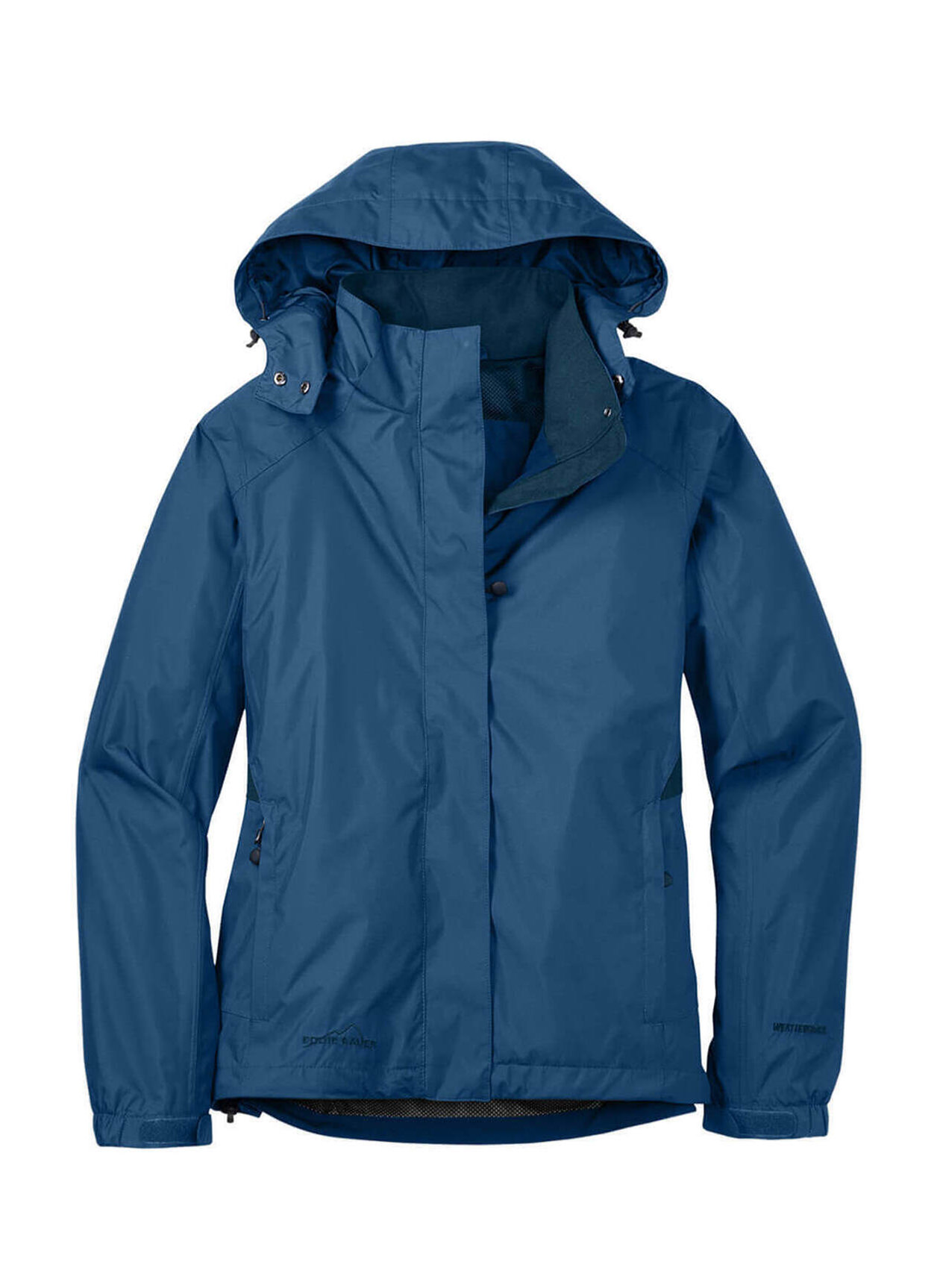 Eddie Bauer Women's Deep Sea Blue / Dark Adriatic Rain Jacket