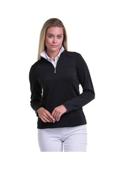 Fairway and Greene Women's Black Wells Quarter-Zip