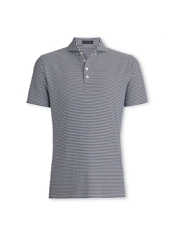 G/FORE Men's Twilight Feeder Stripe Tech Pique Polo