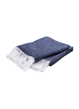 Matouk Navy Pezzo Throw