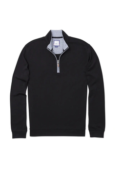 Johnnie-O Men's Black Sully Quarter-Zip