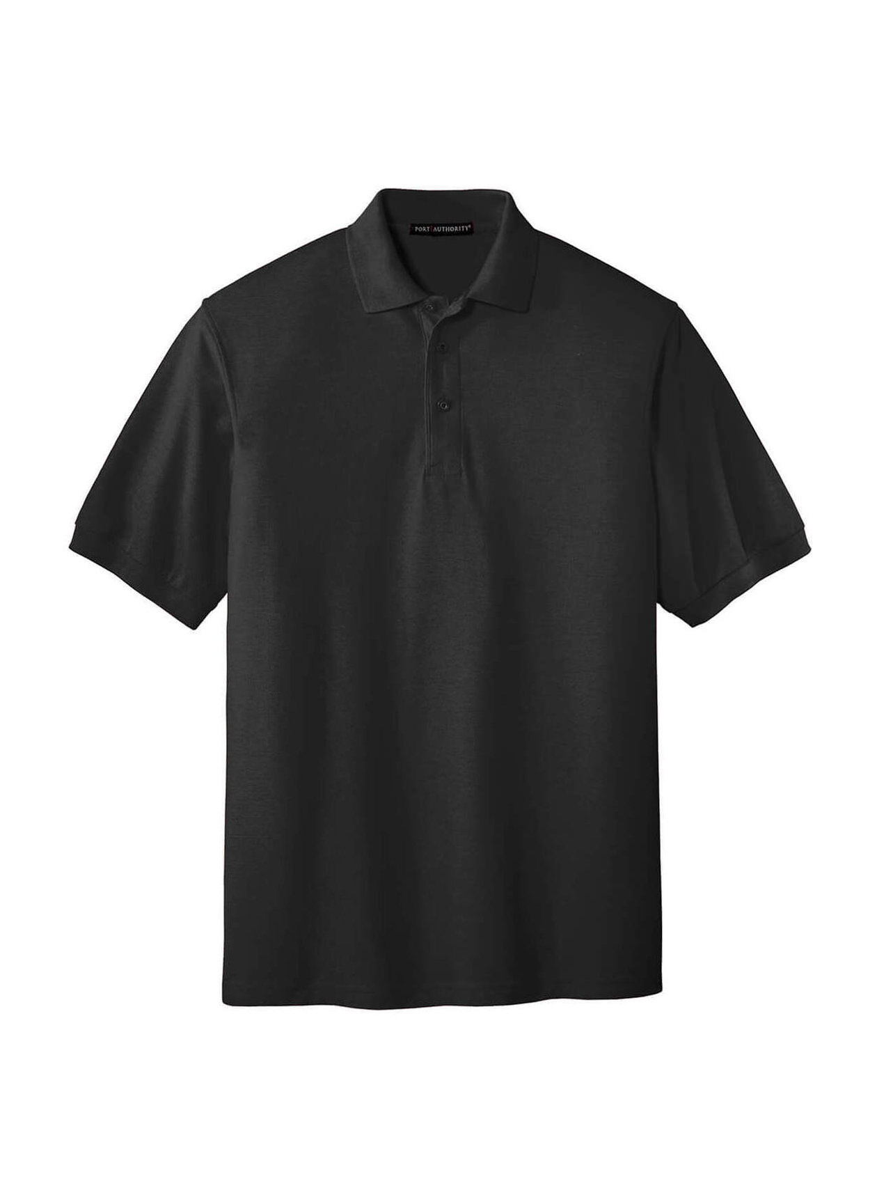 Port Authority Men's Black Silk Touch Polo