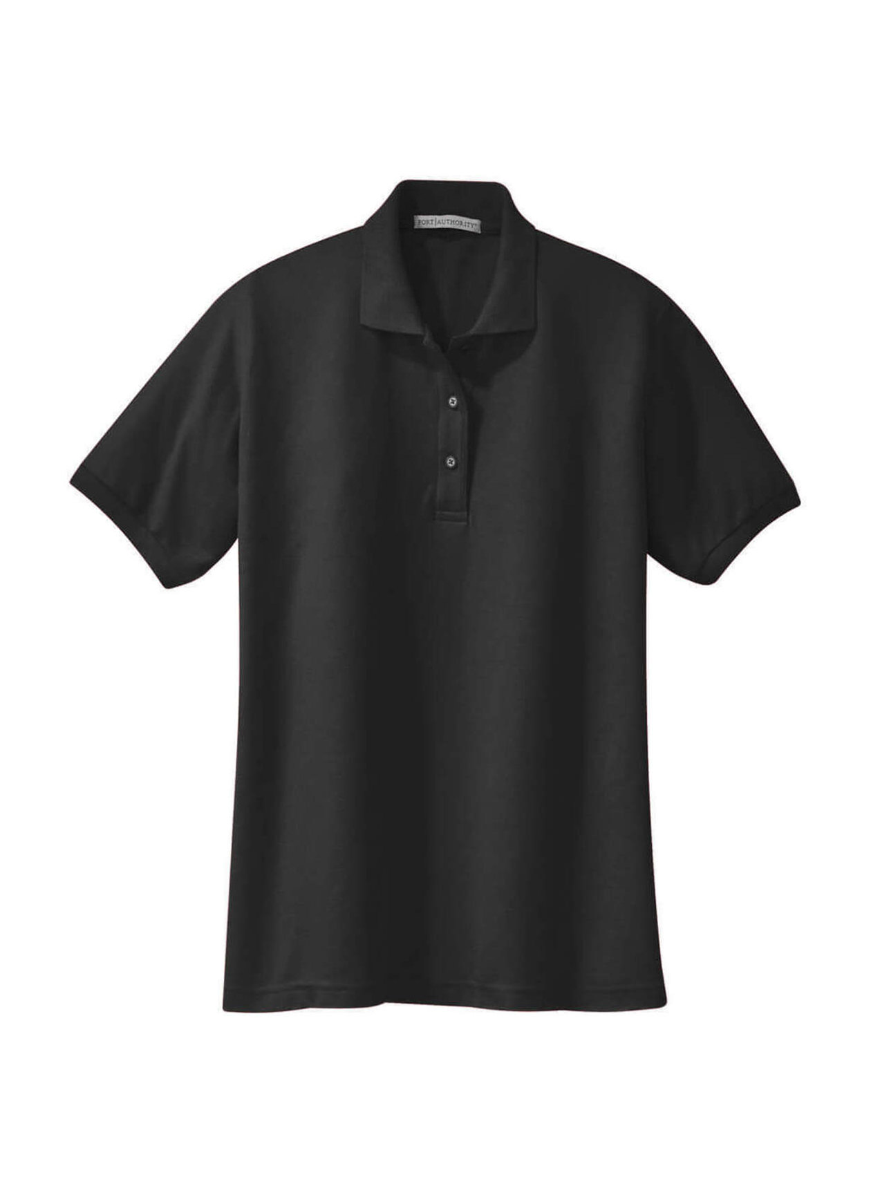 Port Authority Women's Black Silk Touch Polo