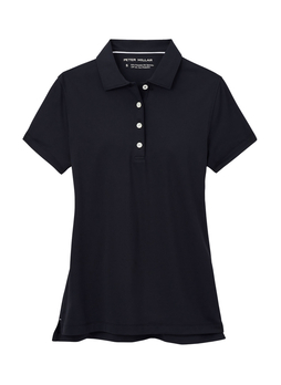 Peter Millar Women's Black Button Polo