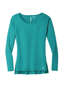 OGIO Women's Vivid Teal Luuma Long-Sleeve T-Shirt