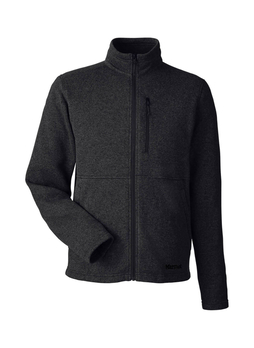 Marmot Men's Black Dropline Sweater Fleece Jacket