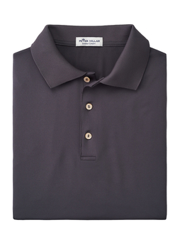 Peter Millar Men's Iron Solid Performance Polo - Knit Collar