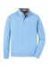 Men's Peter Millar Cottage Blue Perth Stretch Loop Terry Quarter-Zip  Cottage Blue || product?.name || ''