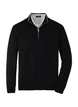 Peter Millar Men's Black Excursionist Flex Quarter-Zip