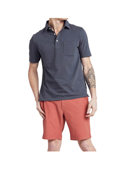 Faherty Men's Navy Sunwashed Polo