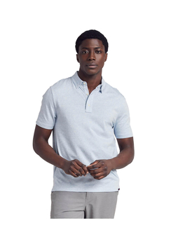 Faherty Men's Cardiff Blue Heather Movement Polo