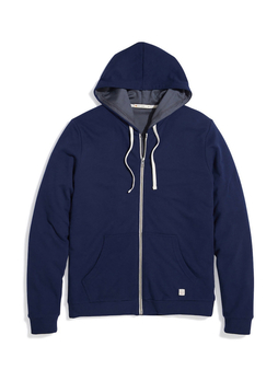 Marine Layer Men's True Navy / Asphalt Lining Lined Hoodie