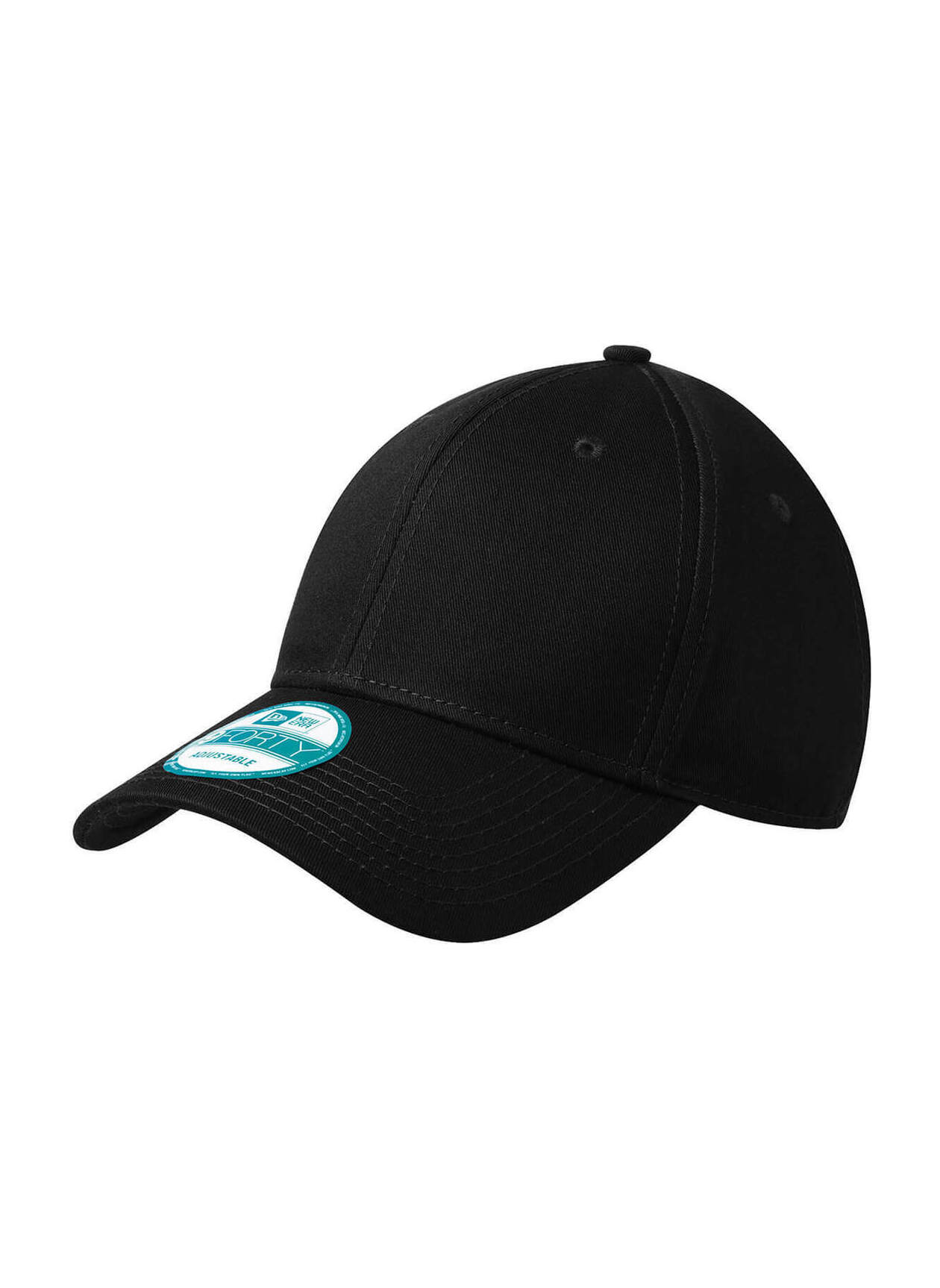 New Era Black Adjustable Structured Cap