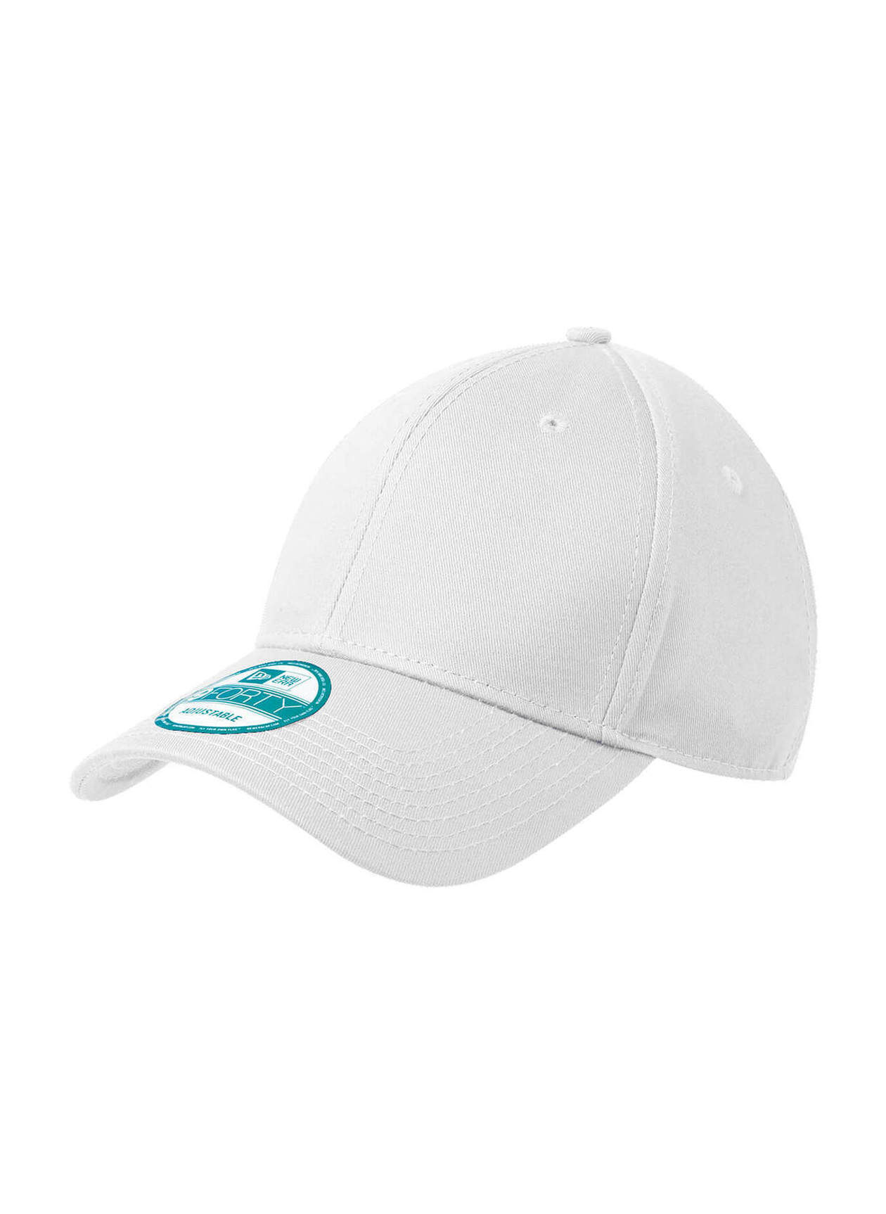 New Era White Adjustable Structured Cap