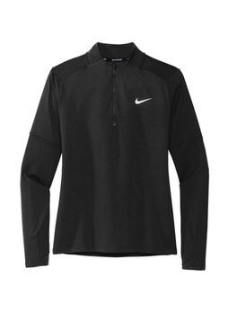 Nike Women's Black Dri-FIT Element Half-Zip Top