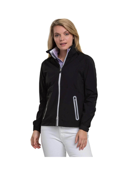 Zero Restriction Women's Black / Metallic Silver Hooded Olivia Jacket