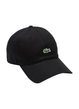 Lacoste Black Men's Contrast Strap Cotton Hat