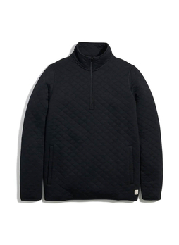 Marine Layer Women's Black Corbet Quarter-Zip