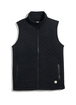 Marine Layer Women's Black Corbet Full-Zip Vest