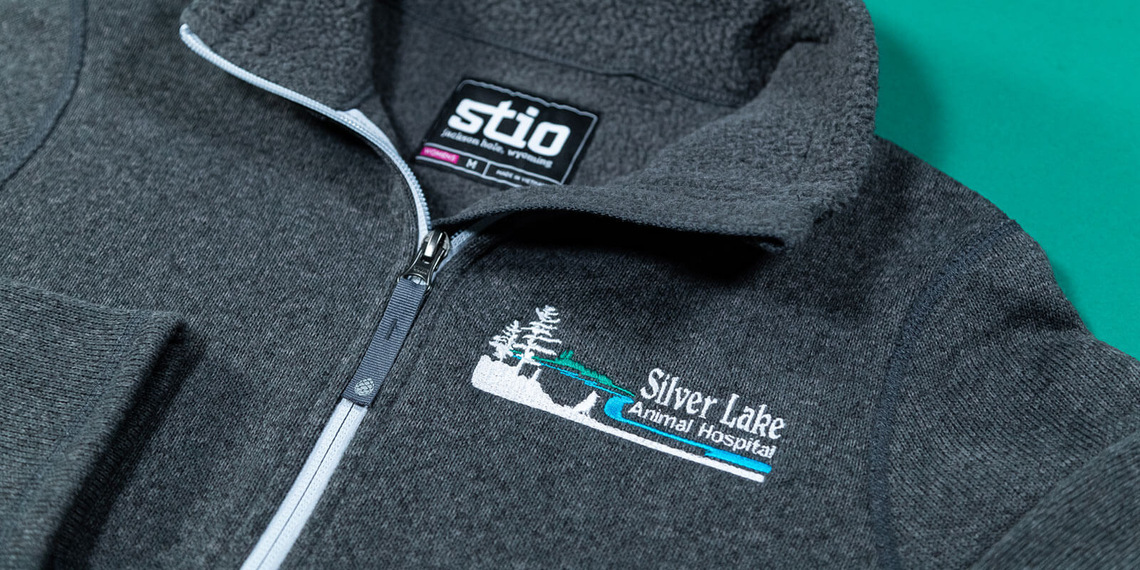 Custom embroidered logo by Corporate Gear