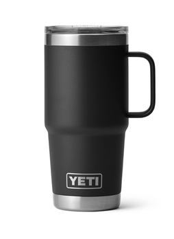 YETI Black Rambler 20 oz Travel Mug