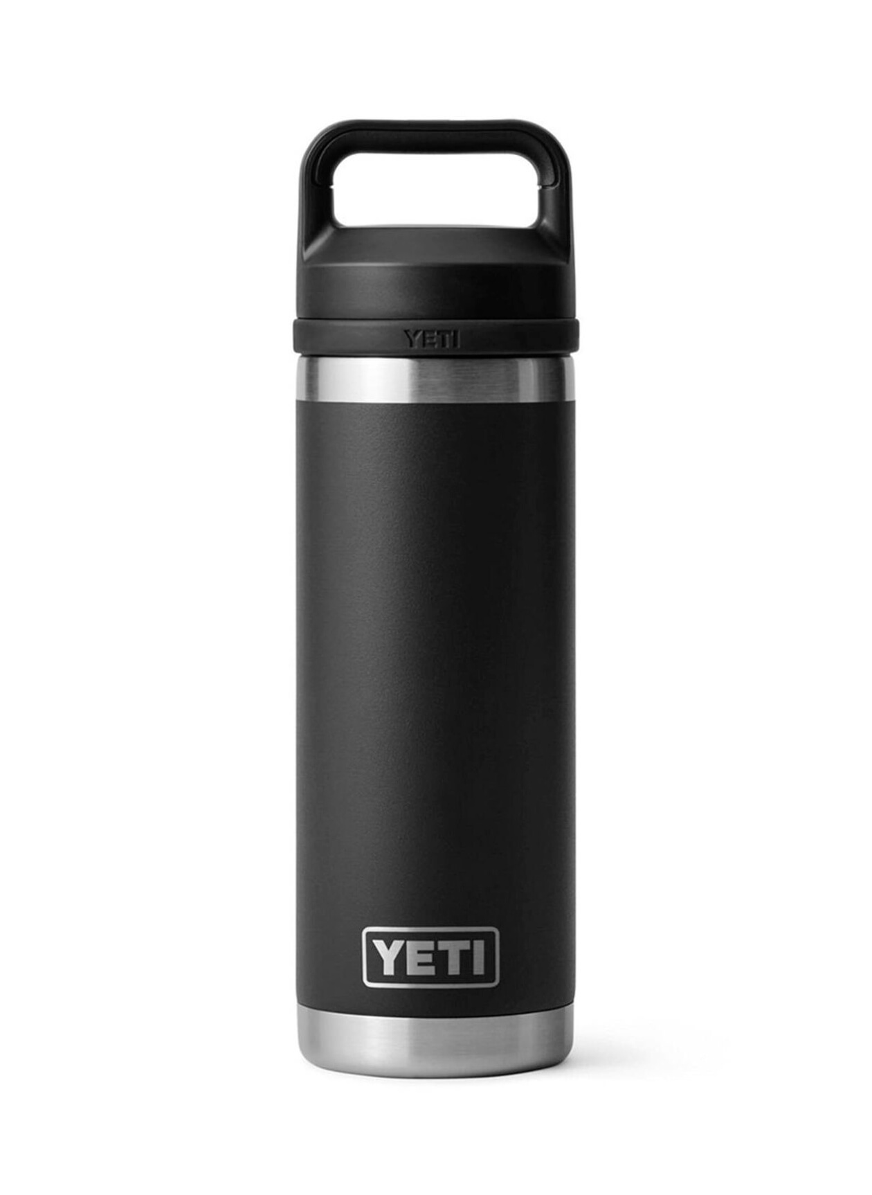 YETI Black Rambler Bottle 18 oz Chug